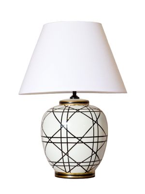 PR Home New York Bordslampa Svartvit och vit 60cm