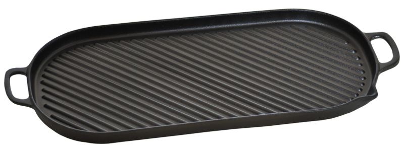 Grillplatta med Handtag & Hällpip 23X47 cm Ronneby Bruk