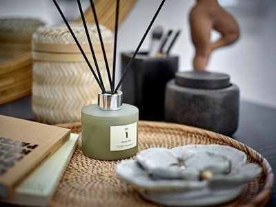 Burk med lock Brun Stengods Chau | Bloomingville
