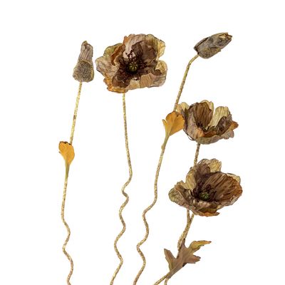 Stjälk Brun Konstgjorda blommor Poppy | Bloomingville