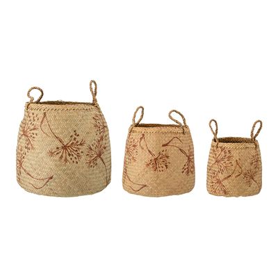 Korg Natur Sjösäv Molli Set om 3 | Bloomingville