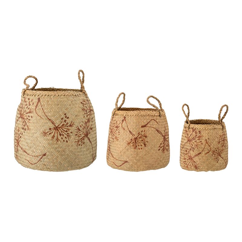 Korg Natur Sjösäv Molli Set om 3 | Bloomingville