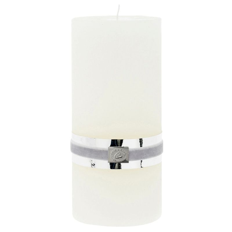Blockljus Rustic Benvit Paraffin Lene Bjerre