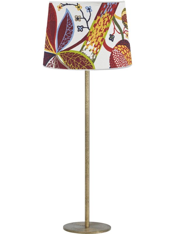 Base bordslampa med mönstrad skärm 58cm Rost | PR Home