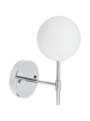 PR Home Sigma S Vägglampa Krom Opal, 25cm