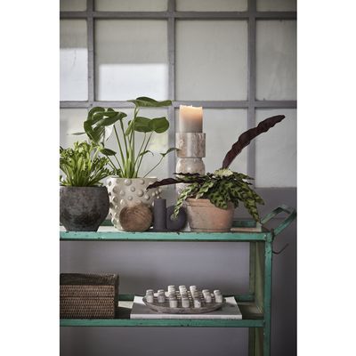 Lene Bjerre Ellia Ljusstake Linne Marmor H30 cm