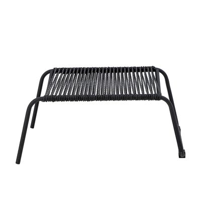 Solstol med pall Svart Metall Boel Set om 2 | Bloomingville