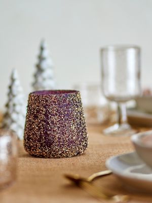 Värmeljushållare Guld Återvunnet glas Filiz | Bloomingville
