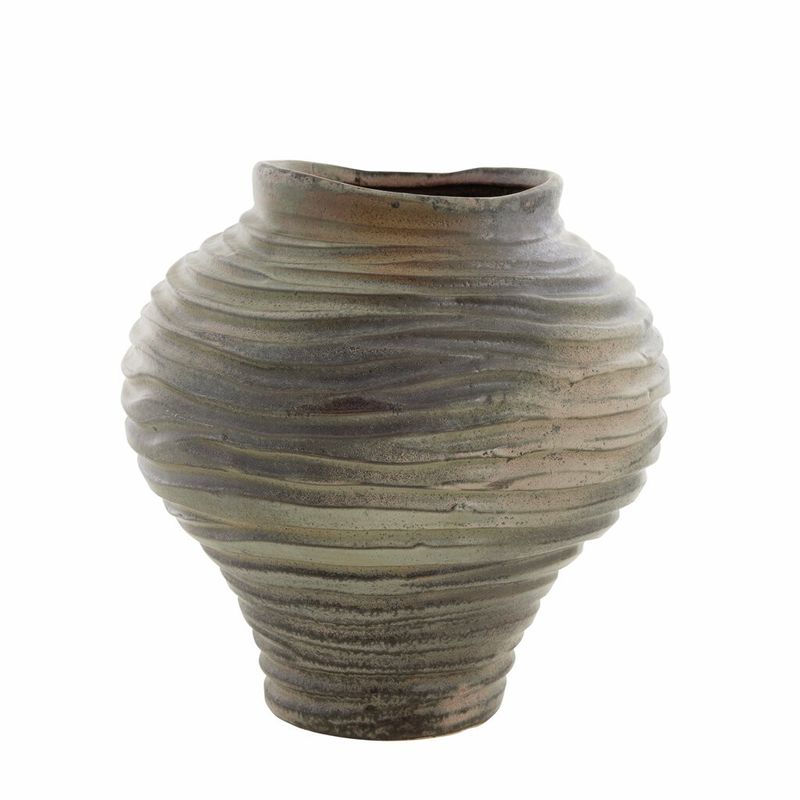 Lene Bjerre Hielle Vas Grå Keramik H31 cm