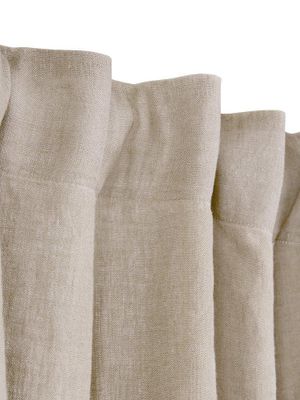 Svanefors Julie Gardin 2-pack Lin/Vit 145x280 cm