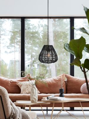 Adelle Taklampa Svart 24cm | PR Home