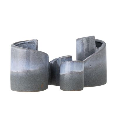 Meliad Bokstöd Blå Stengods H12.5cm Set om 2 Bloomingville Creative