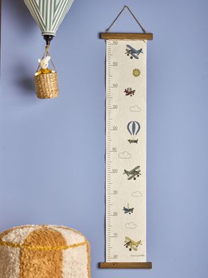 Bloomingville Plane Barnmåttbräda, Blå, Papper L24xH114 cm