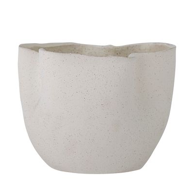 Kruka Vit Stengods Sanam | Bloomingville