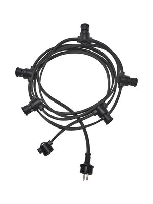 Ljusslinga 5xE14 Svart IP44 4.2m | PR Home
