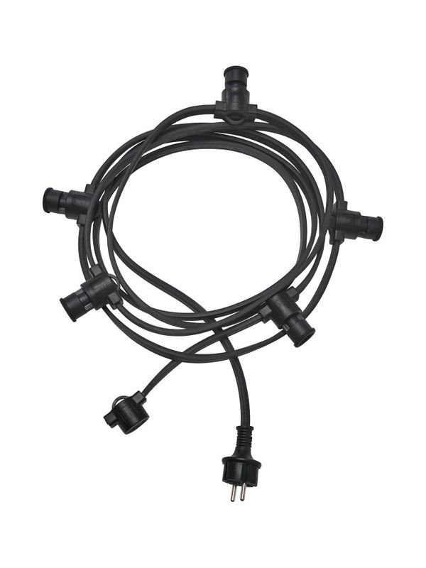 Ljusslinga 5xE14 Svart IP44 4.2m | PR Home