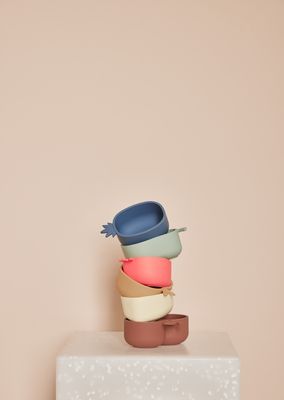 Skål Gul/Grön Silikon OYOY MINI