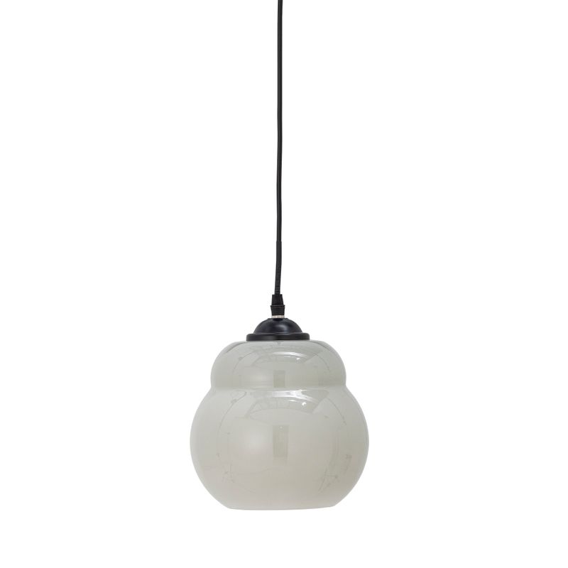 Taklampa Grå Glas Motella | Bloomingville