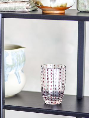 Bloomingville Brinley Dricksglas, Brun, Glas Ø7,5xH11 cm, Set om 4