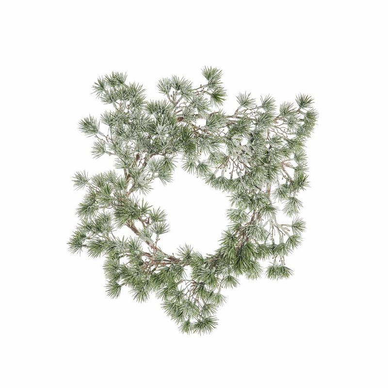 Lene Bjerre Vintia LED Krans H10 cm Grön/Offwhite Ø45 cm