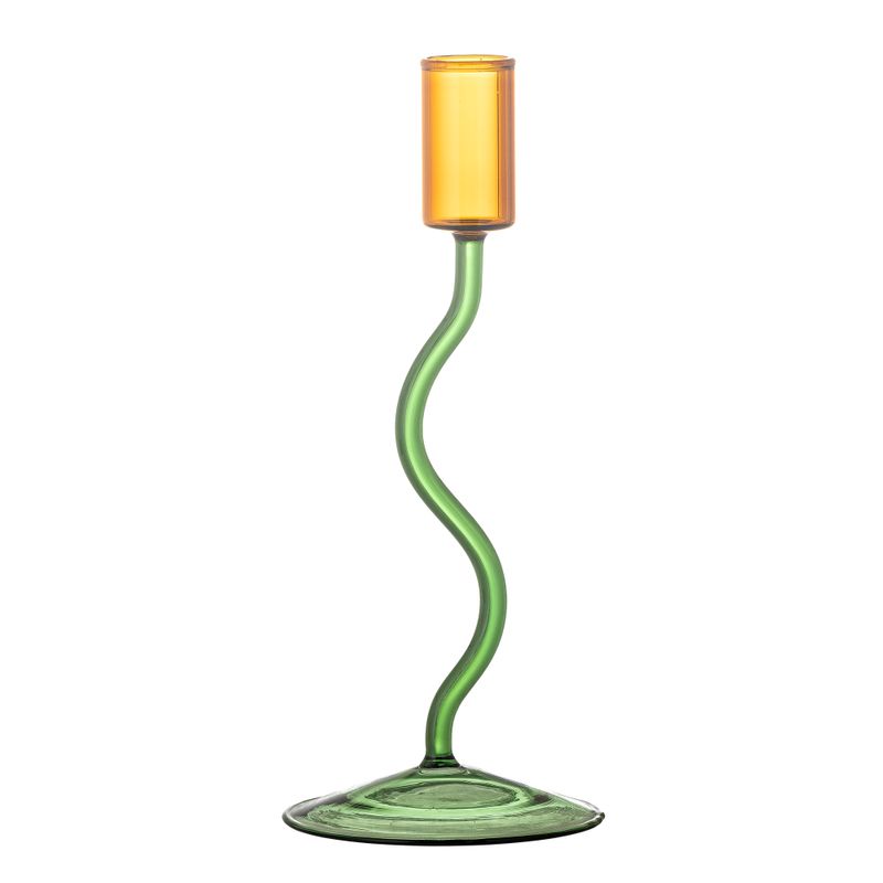 Ljusstake Grön Glas Ada | Bloomingville