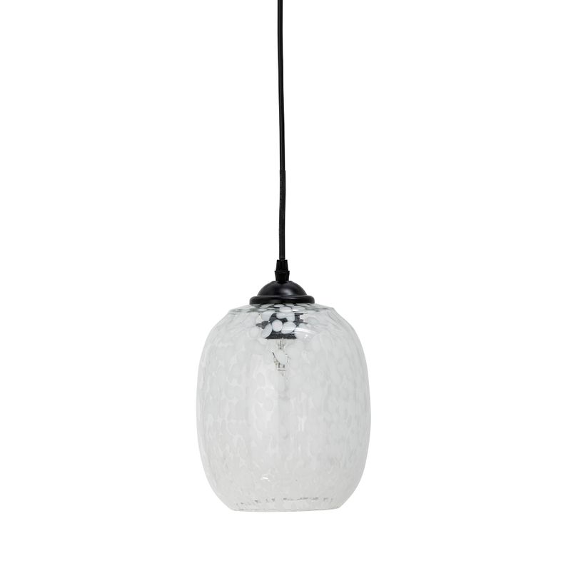 Taklampa Vit Glas Gisele | Bloomingville