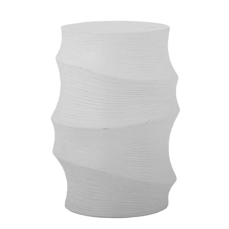 Sidobord Vit Stengods Volise | Bloomingville