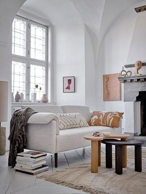 Soffa Vit Polyester Chesham | Bloomingville