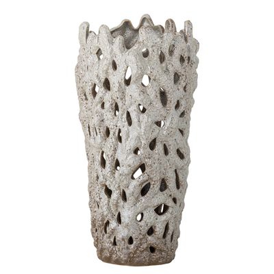Eunice Dekorationsvas Vit Stengods Ø22.5 cm Bloomingville