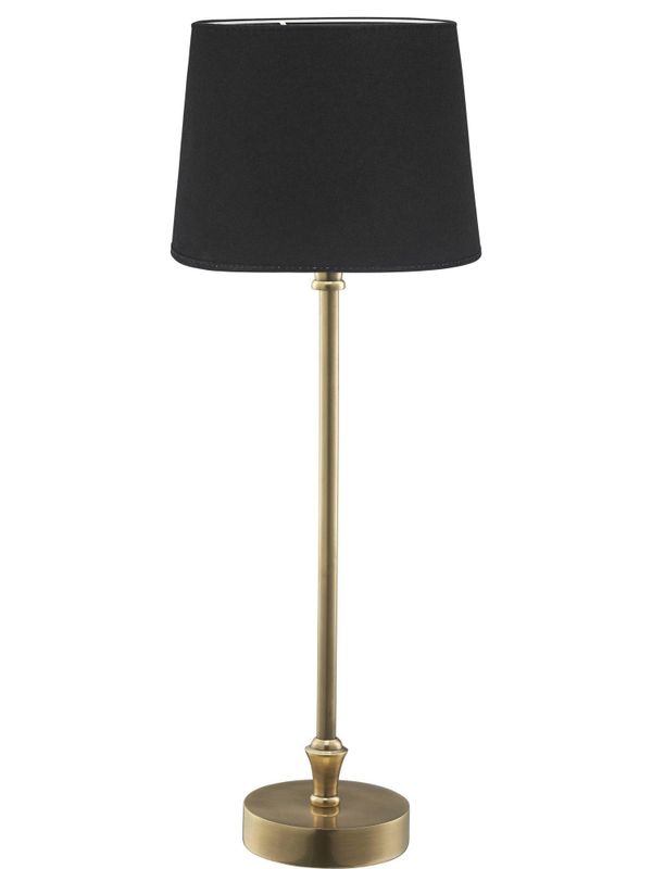 Liam Bordslampa med Svart Skärm 59cm Guld | PR Home