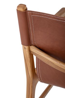 Fåtölj Brun Läder Ollie | Bloomingville