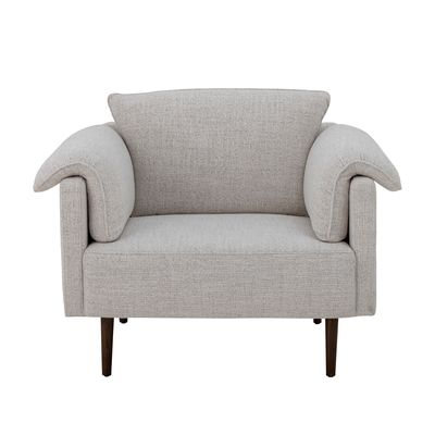 Fåtölj Vit Polyester Chesham | Bloomingville