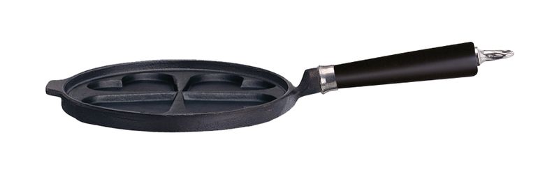 Plättpanna för 4 Hjärtplättar, Maestro Svart Ø25 cm Ronneby Bruk