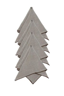 Svanefors Celine Servett 4-pack Mörkbrun 45x45 cm