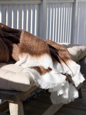 Svanefors Elva Pläd Brun 130x170 cm