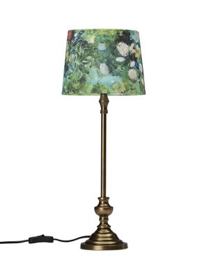 PR Home Andrea Bordslampa Antikmässing 53 cm Grön