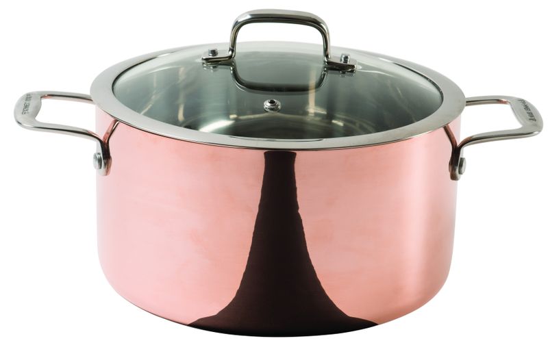 Maestro Gryta 5L, Induktionsbotten Glaslock 24 cm Ronneby Bruk