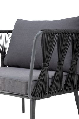 Fåtölj Svart Metall Pavone Fire-resistant | Bloomingville