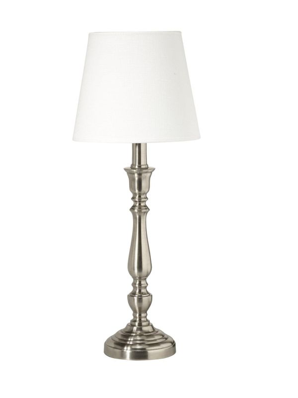 Therese Bordslampa med lampskärm 51cm Silver | PR Home