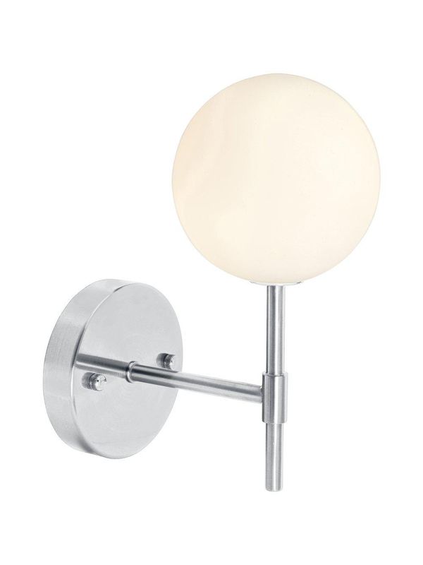 PR Home Sigma S Vägglampa Krom Opal, 25cm