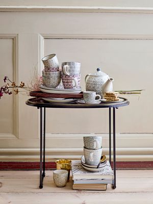 Kopp Grön Stengods Karine 4-pack | Bloomingville