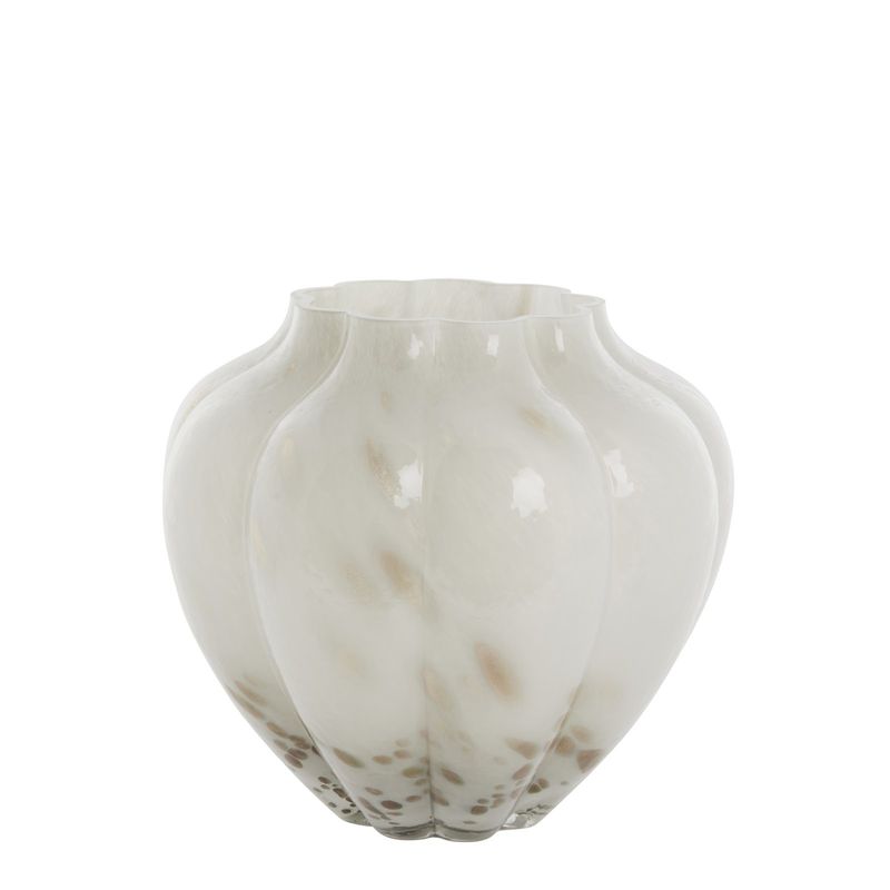 Mara Vas Benvit Glas H23 cm Lene Bjerre