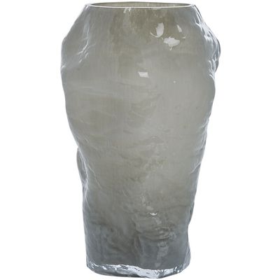 Lene Bjerre Marinella Vas Silvergrå Glas H30.5 cm