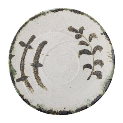 Bloomingville Hadyn Bricka, Vit, Stengods Ø44xH6 cm