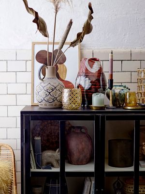 Värmeljushållare Brun Glas Henrike | Bloomingville