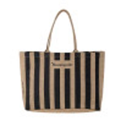 Shoppingväska Svart Jute Bergamo | Bloomingville