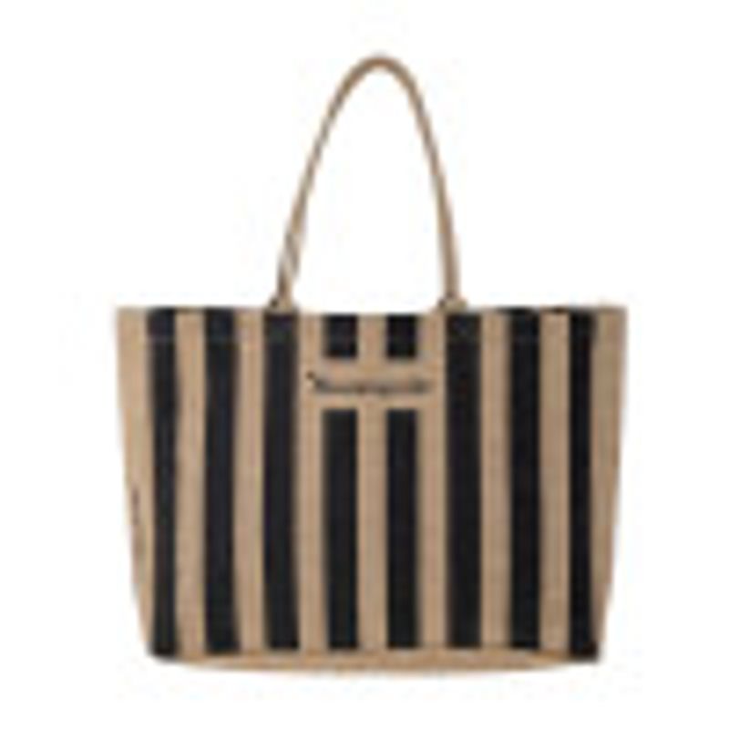 Shoppingväska Svart Jute Bergamo | Bloomingville
