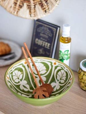 Salladsbestick Natur Doussiéträ Karol Set om 2 | Bloomingville
