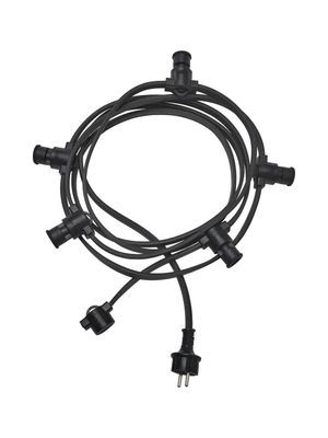 PR Home Ljusslinga 5xE14 Svart IP44, 4,2m