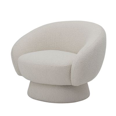 Fåtölj Vit Polyester Ted | Bloomingville